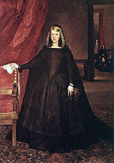 Juan Bautista Martinez del Mazo The Empress Dona Margarita de Austria in Mourning Dress Norge oil painting art